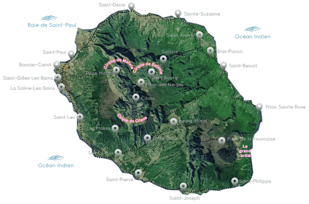 Itinéraire Ile de la Réunion