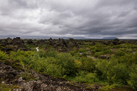 Dimmuborgir Myvatn Iceland Islande