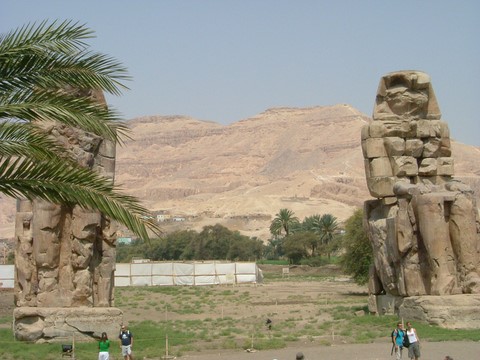 Les colosses de Memnon Egypte