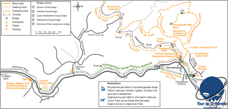 Plan Karangahake Nouvelle-Zélande
