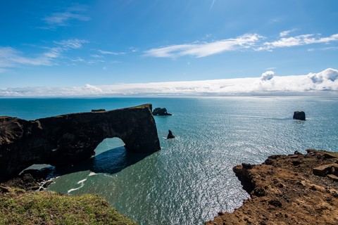 Arches Péninsule de Dirholaey Islande Iceland