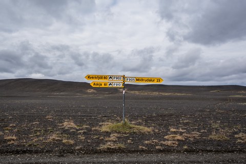 Le lac Askja Víti Islande Iceland