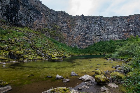 Botnstjörn pond Parc National de Jökulsárgljúfur Islande Iceland