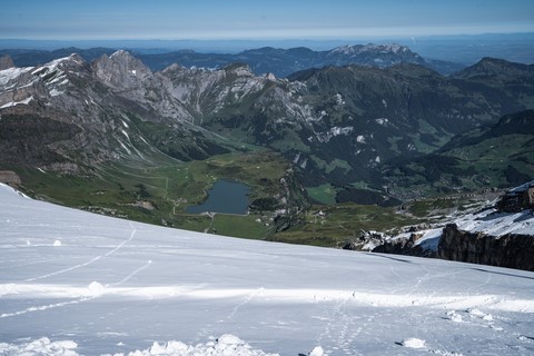 Vue depuis le Titlis sur Trübsee Suisse