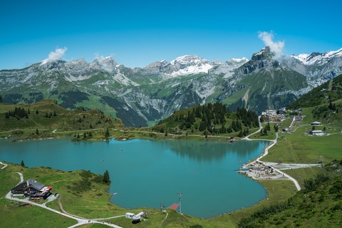 Trübsee depuis le Jochpass Titlis Suisse