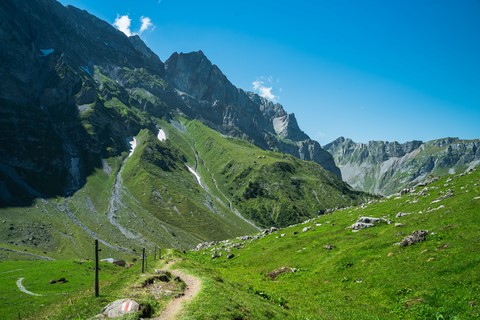 Descente de Trubsee à Engelberg Titlis Suisse