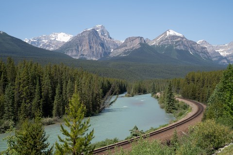 Morant's Curve Banff National Park Canada