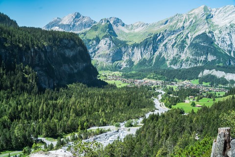 Arrivée à Kandersteg Oeschinensee Suisse