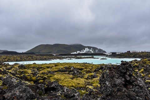 Arrivée au Blue Lagoon Grindavik Islande Iceland