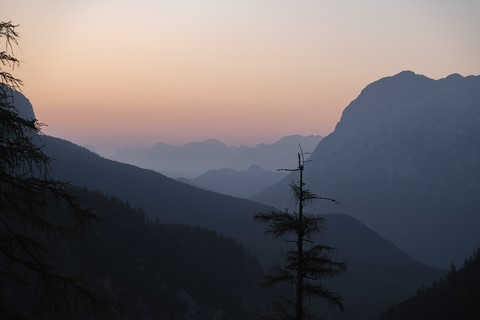 Lever de soleil Lago di Sorapis Dolomites