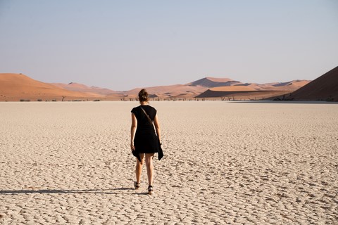 Sol argileux Deadvlei Namibie