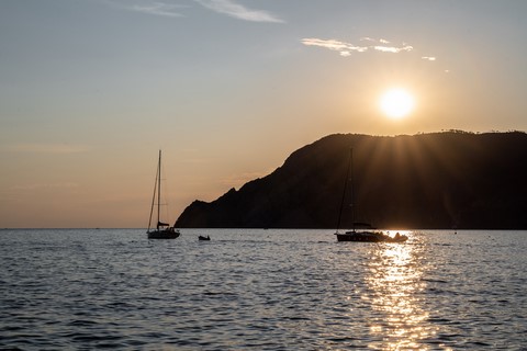 Coucher de soleil depuis Vernazza Cinque terre
