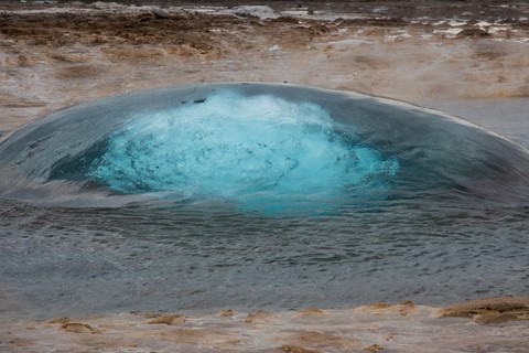 Bulle Bubble Strokkur Geysir Islande Iceland