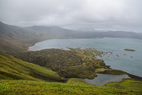 Le lac Frostastadavatn Landamannalaugar Islande Iceland