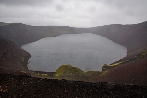 Le lac Ljotipollur Landamannalaugar Islande Iceland