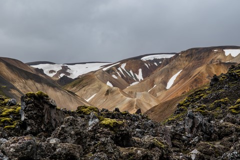 Le retour par Graenagil 1 Landmannalaugar Islande Iceland