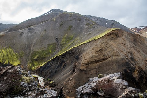Le retour par Graenagil 3 Landmannalaugar Islande Iceland