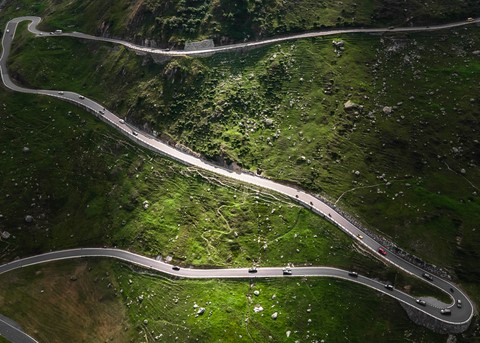 Langue glacière du Rhone Furka pass Suisse