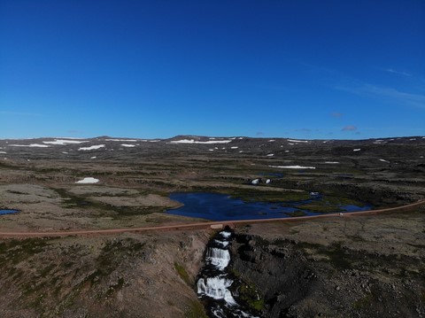 En amont de Fjallfoss Islande Iceland