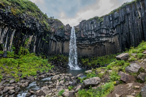 Svartifoss Skaftafell Islande Iceland