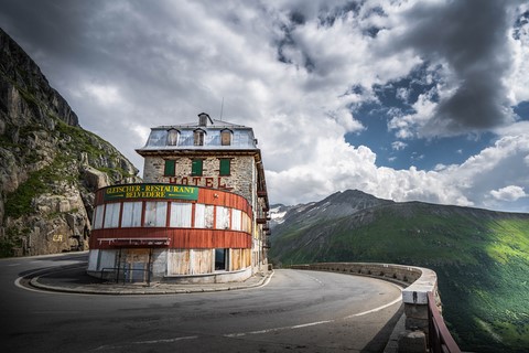 Hôtel Gletscher belvedere Furka pass Suisse
