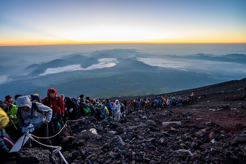 Mont Fuji Yoshida trail Japon