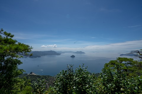 Vue depuis le Mont Misen Miyajima Japon