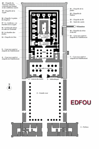 Plan Edfou Egypte