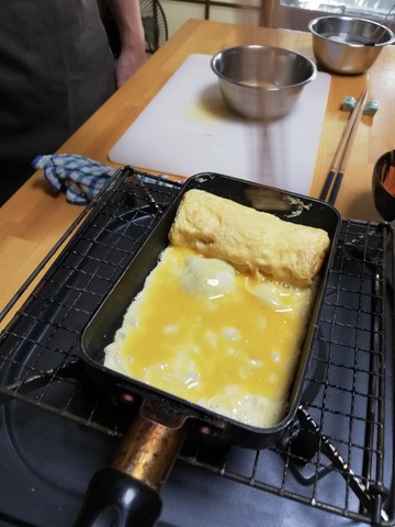 Cuisson omelette Eat Osaka Ōsaka Japon