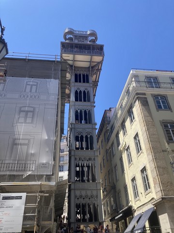 Elevador de Santa Justa Lisbonne Portugal