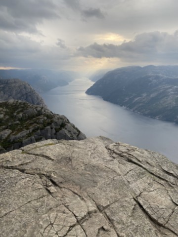Preikestolen Vue sur le Lysefjord Stavanger Norvège
