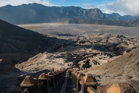 253 marches Mount Bromo Java Indonésie