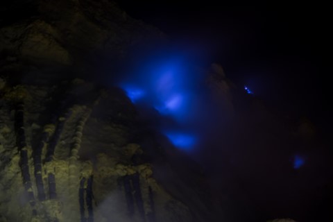 Blue Fire Kawah Ijen Java Indonésie