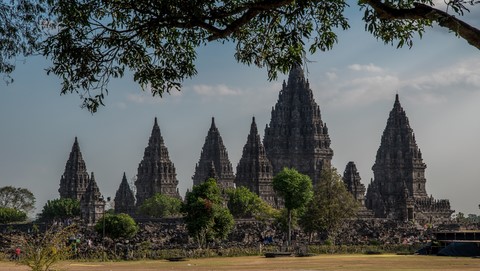 Temple de Prambanan Yogyakarta Java Indonésie