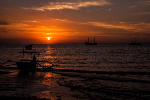 Lovina beach Bali Indonésie