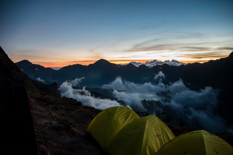 Coucher de soleil depuis le RIM II Lombok Mount Rinjani