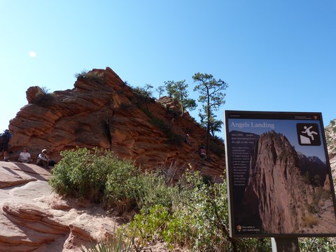 Angel's landing Zion Etats-Unis