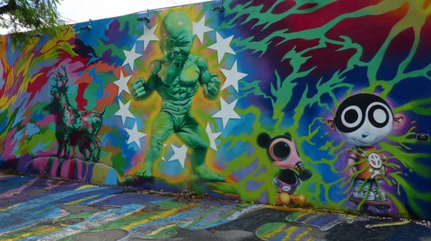 Wynwood wall Miami  Floride Etats-Unis