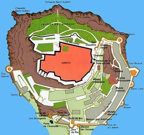 Plan du Mont-Saint-Michel Normandie France