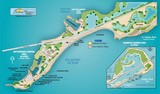 Carte Big Pine key Bahia honda Floride Etats-Unis