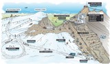 Carte Galcier 3000 Suisse