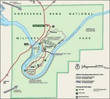 Carte The Horseshoe bend Etats-Unis
