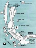 Carte Honeymoon Island Floride Etats-Unis
