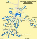 Plan Nécropole de Thèbes Egypte