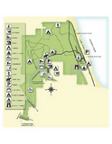 Carte Jonathan Dickinson Floride Etats-Unis