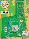 Plan Prambanan Temple Yogyakarta Java Indonésie